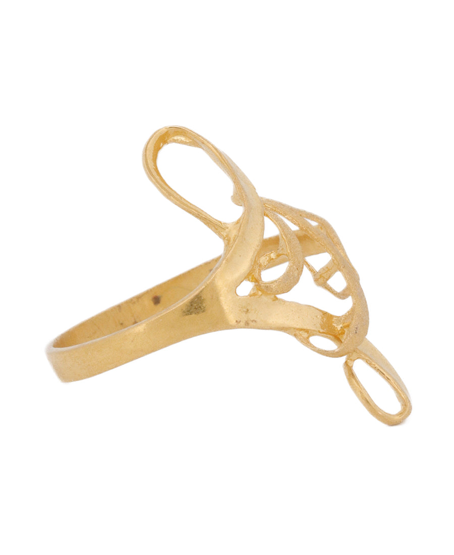 22K Gold Abstract Swirl Ring – 2.2g | Bigeasy Jewellers